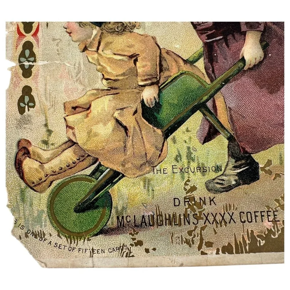 McLaughlins XXXX Coffee Advertising Print Card The Excursion Donaldson Brothers - Picture 4 of 7